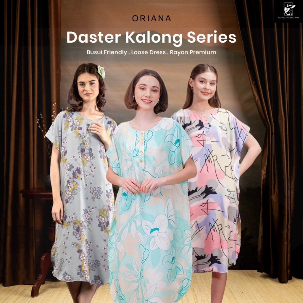 Oriana Daster Pendek Collection | Daster Kaftan Busui