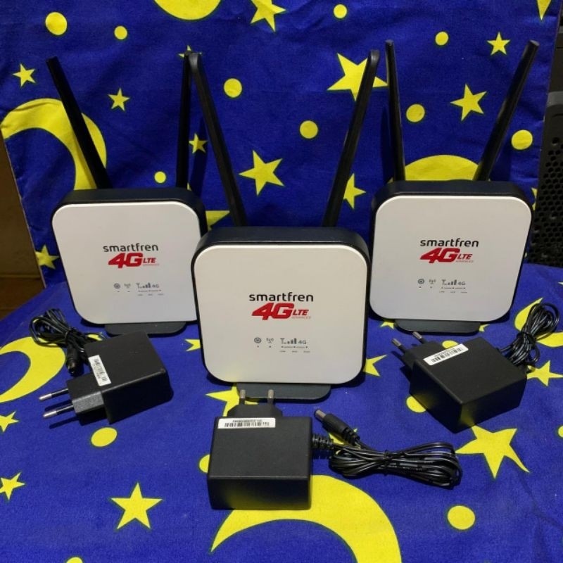 Router Modem Wifi Smartfren 4G LTE Wi-Fi Box C17Y1A Unlock 4G LTE B5'B40 850'2300MHz (Unit & Adaptor