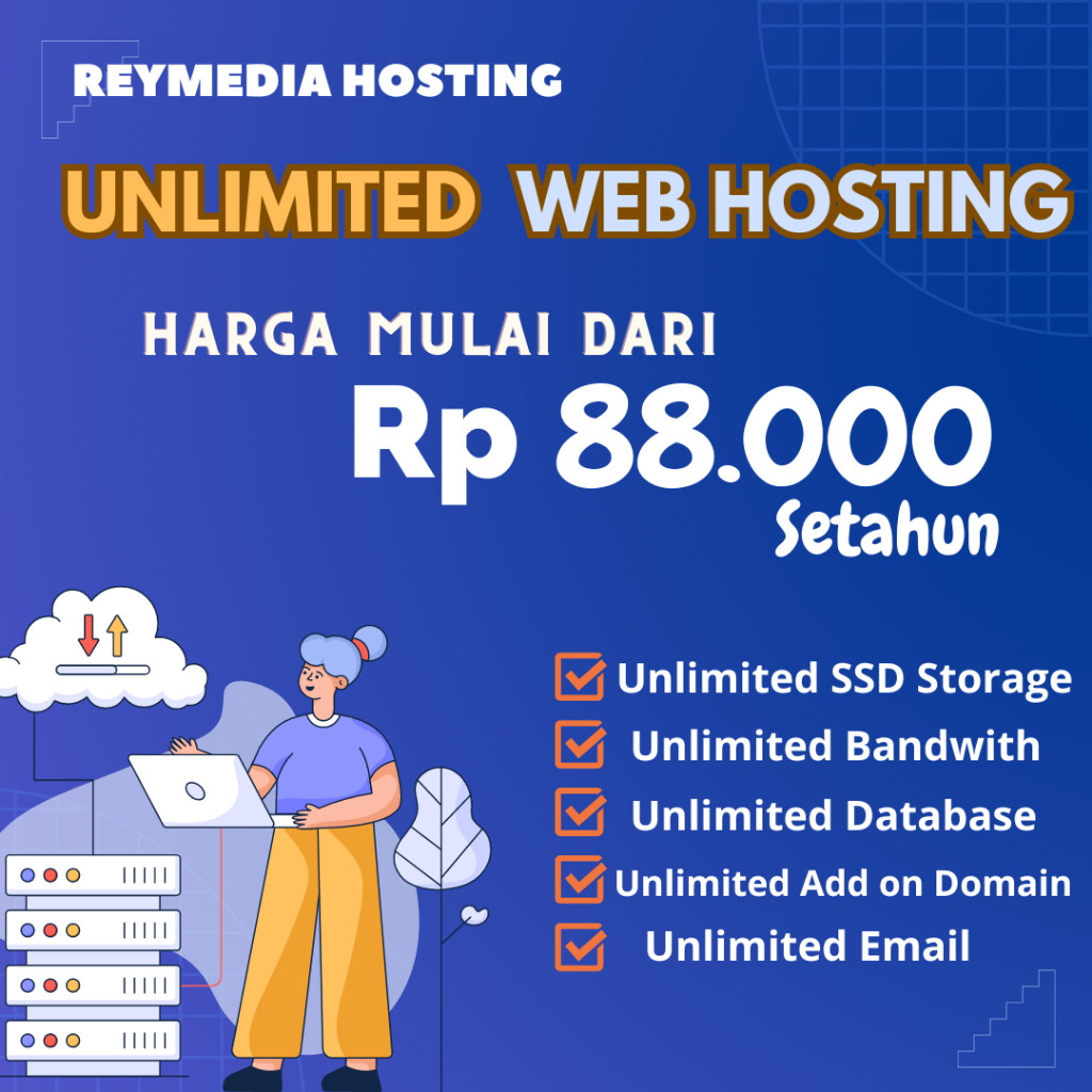 Unlimited Hosting ssd  1 tahun