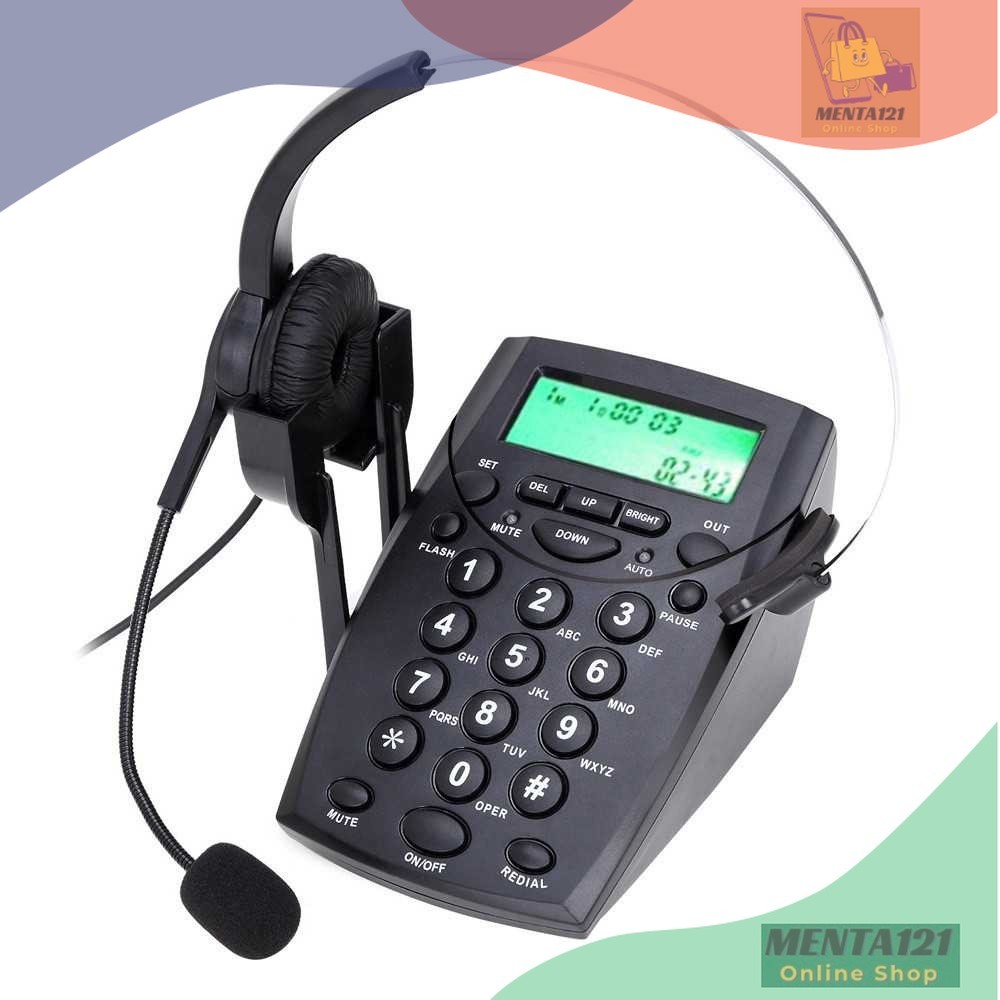 Voicejoy Telephone Desk HT800 with Headphone Call Center VH500