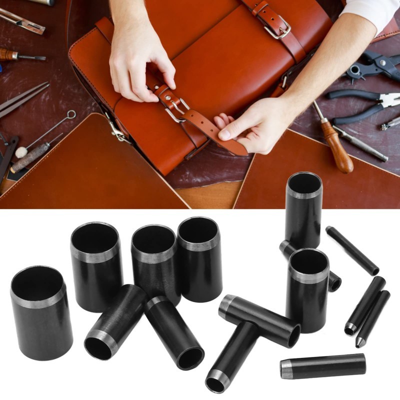 15Pcs Pembolong Tali Tas1-15Mm Pemukul Pembolong Leather Strap
