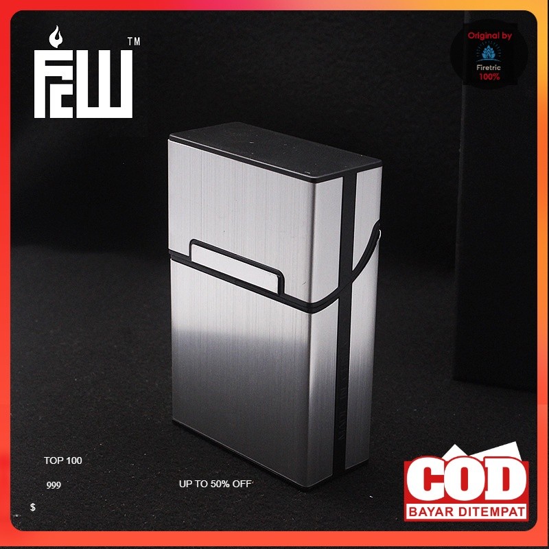 Kotak Bungkus Roko Elegan Keren 20 Slot Aluminium  Case Box Roko - Kotak Roko - Tempat Roko Best Sel