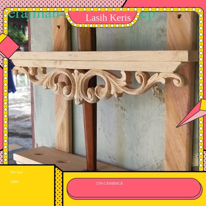 Jagrak keris gantung isi 5, Blawong keris gantung isi 5, mentahan ukir KRS7