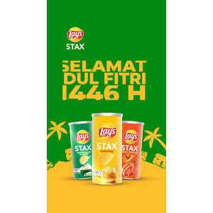 

Lay's Stax Potato Crips Can 70g Keripik Kentang