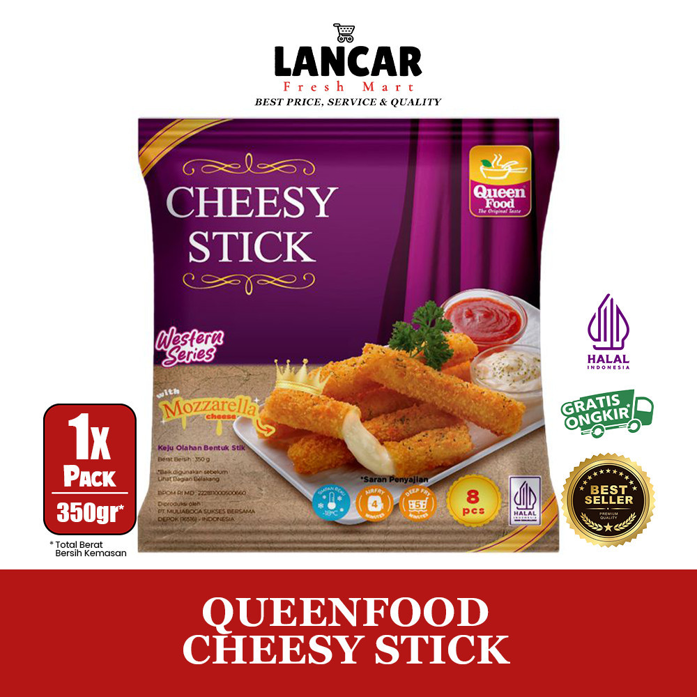

QUEENFOOD CHEESY STICK 350GR / QUEEN FOOD CHEESY STICK 350GR
