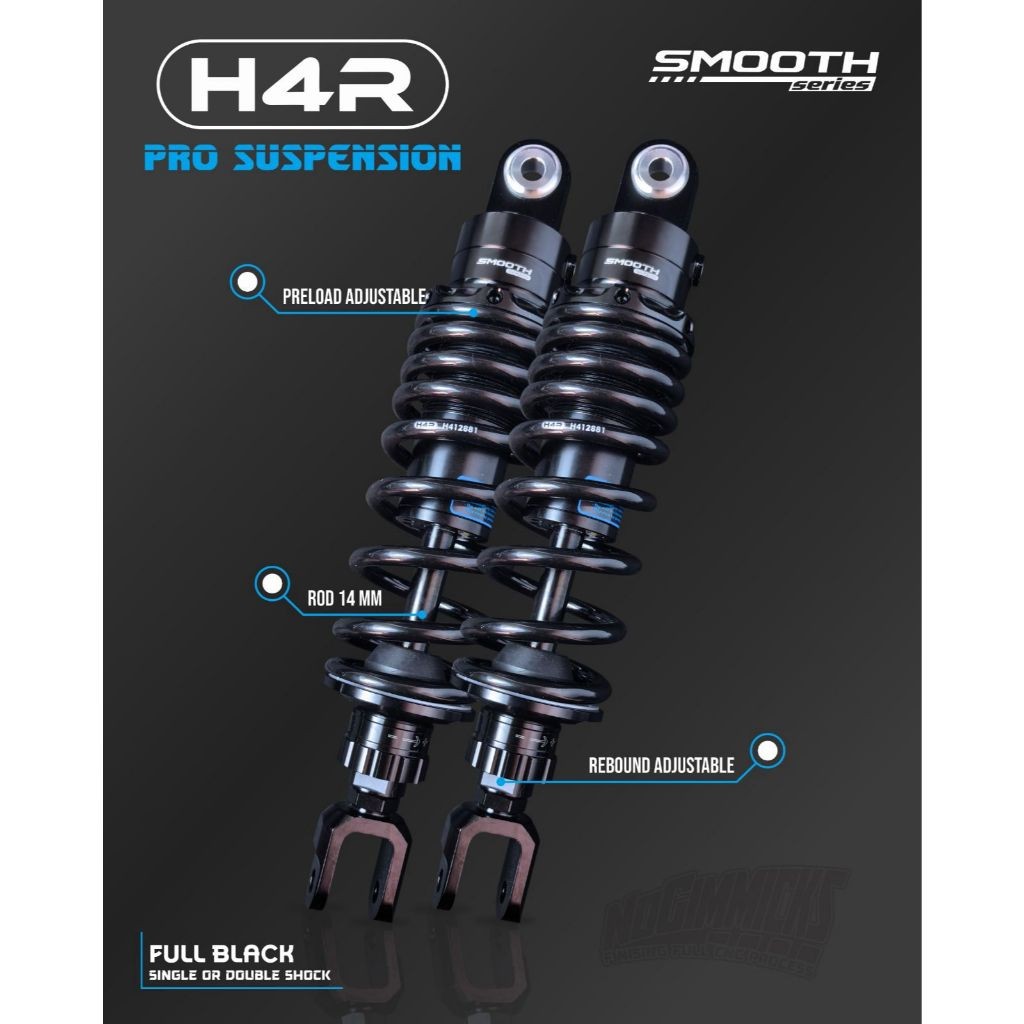 Shockbreaker H4R Smooth Shock 305MM 330MM 340MM Shock Aerox Nmax Beat Vario Mio Genio Stylo Genio .