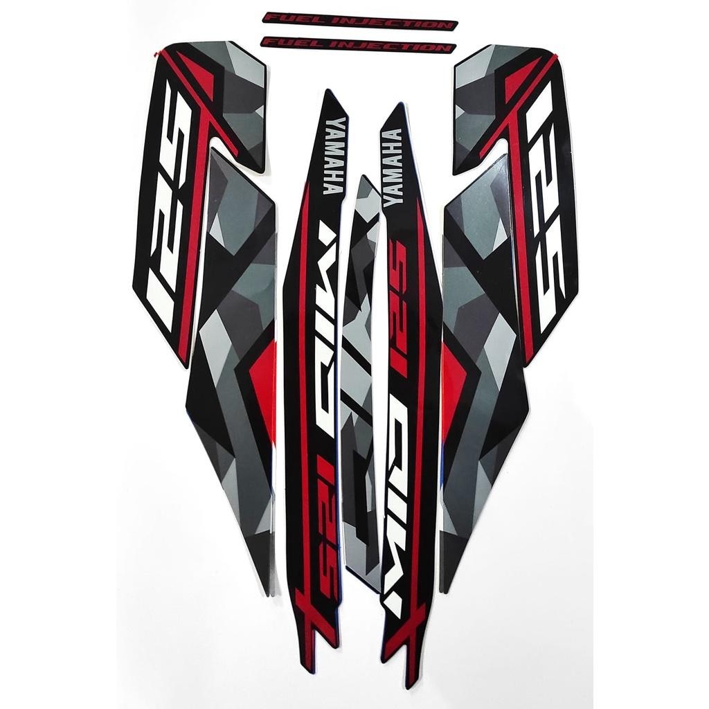 stiker striping motor mio M3 2016 hitam full body kualitas terbaik