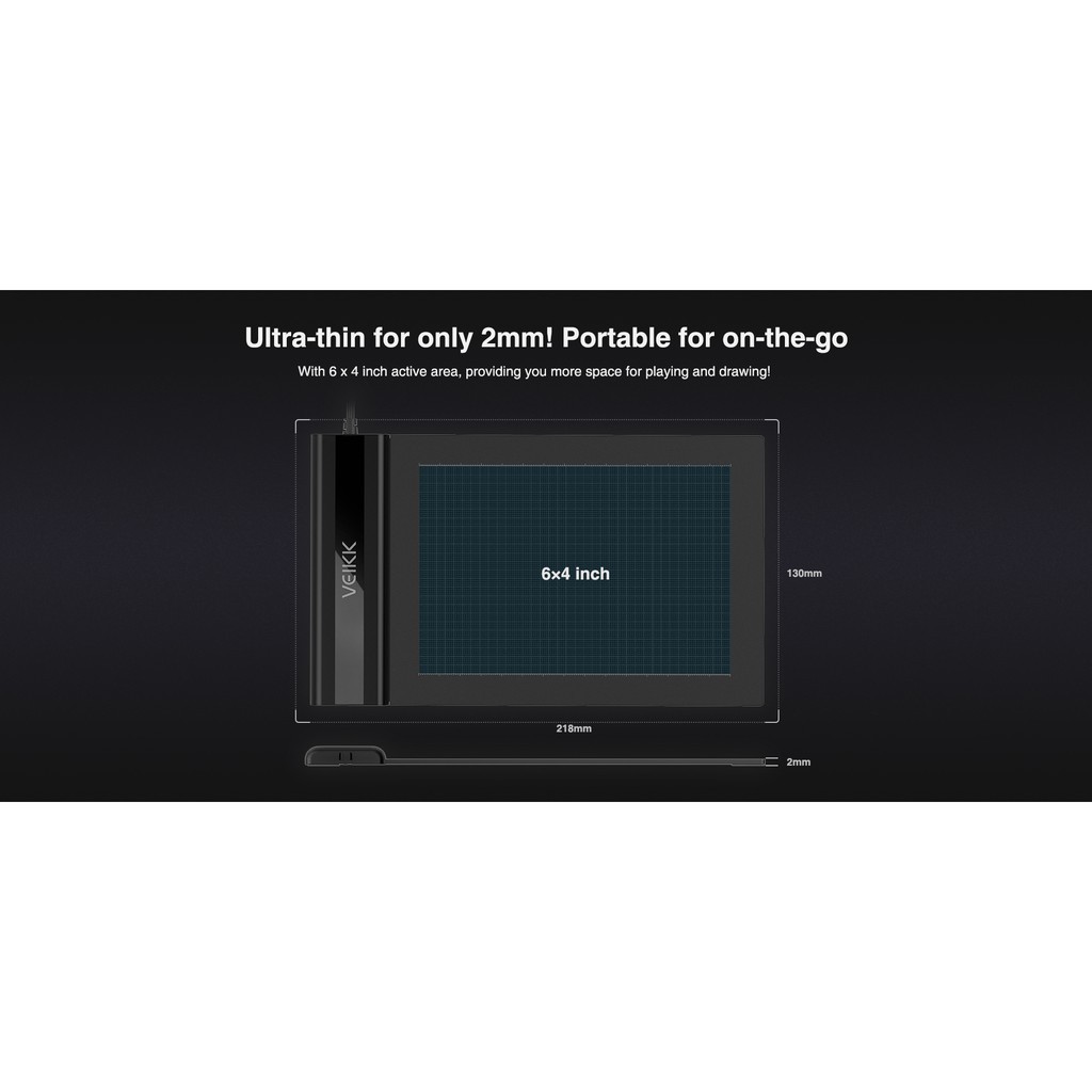 NewVEIKK S640 Digital Graphic Drawing Pen Tablet OSU Electromagnetic Digitizerpremium