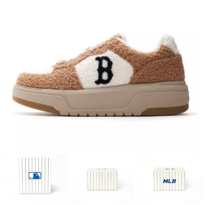 Sepatu MLB Chunky Liner Fleece Boston Red Shock Shoes - 36