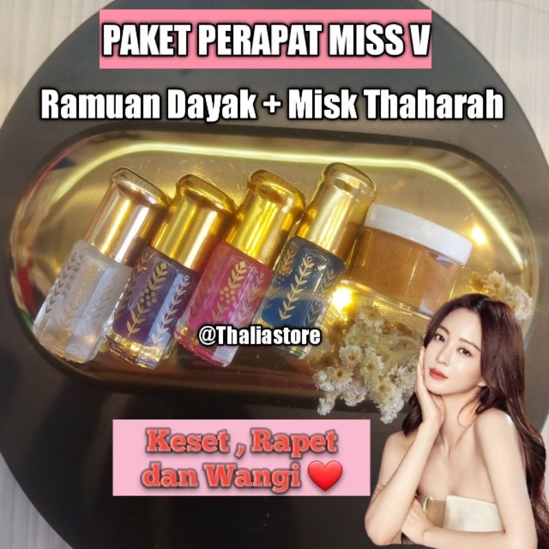 [PAKET PERAPAT MISS V] RAMUAN DAYAK + MISK THAHARAH PERAPAT MISS V WANGI KESET RAPAT Thaliastore