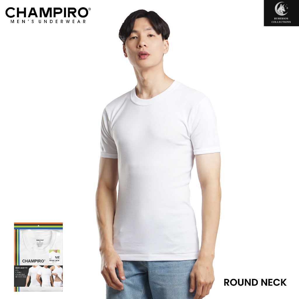 Champiro | Man Tshirt Round Neck C3133W Putih