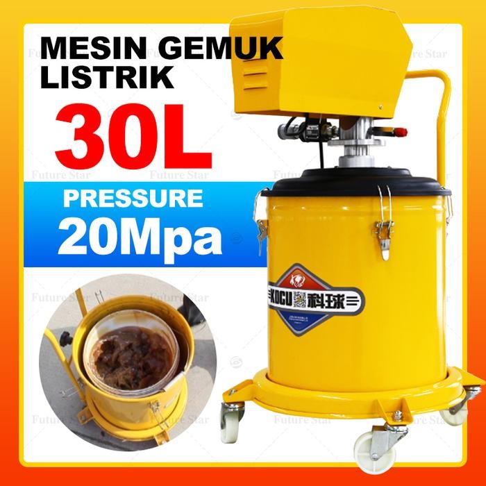 KOCU Mesin Pompa Gemuk Angin Listrik Air Grease Lubricator Pump High Pressure Pneumatic GZ-D2 220V/3