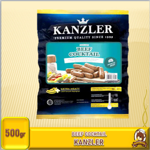 

Kanzler Sosis Beef Cocktail 500gr \ Sosis Daging Kanzler 500gr