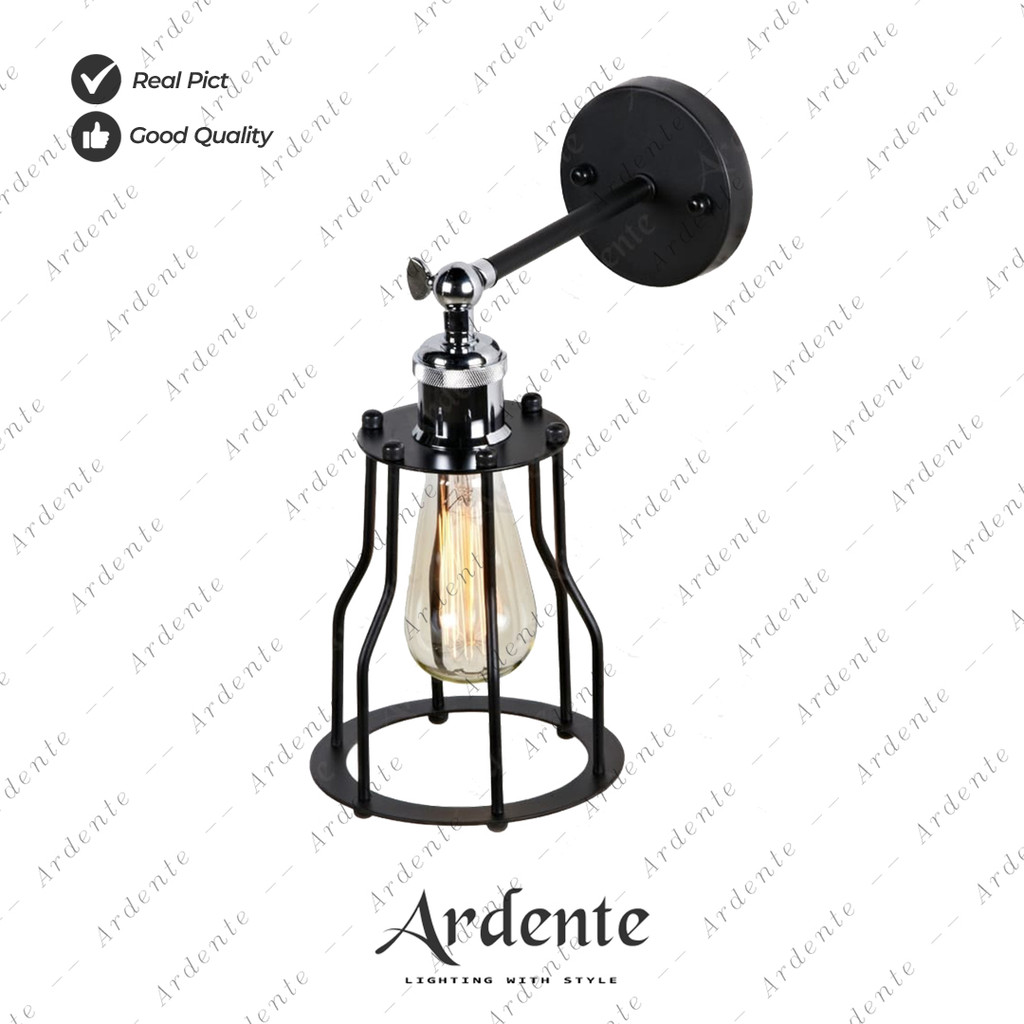 Lampu Dinding/Wall Lamp Industrial Hitam Ardente 2-0583