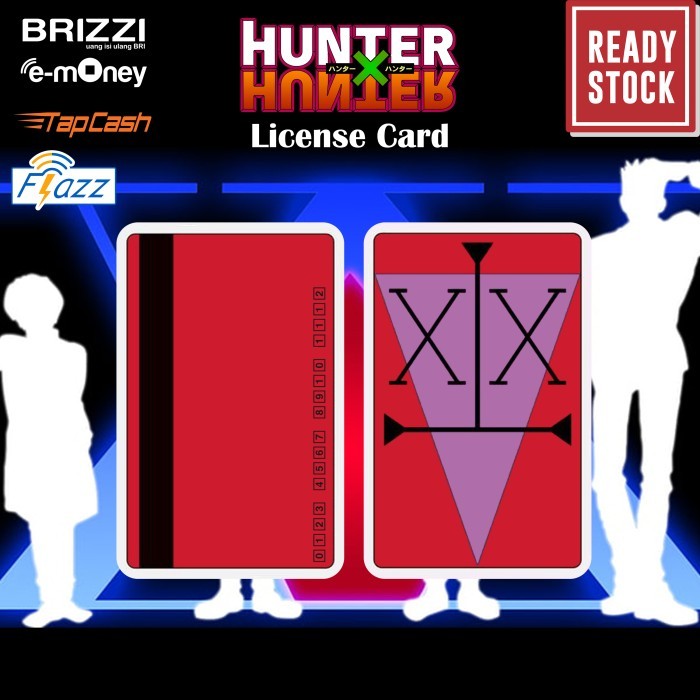 Emoney mandiri flazz bca gen 2 brizzi tap cash custom HUNTER X HUNTER - TAPCASH, 1 SISI
