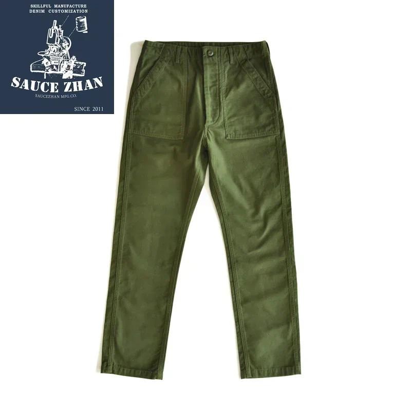 SauceZhan OG107 Utility Fatigue Pants Military PANTS Classic Cargo  Olive  Men's Baker Pants Satin C