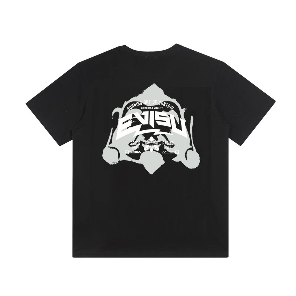 Kaos Distro EVISU  Pria Wanita d Baju Boxy Fit T Shirt - Official Merchandise