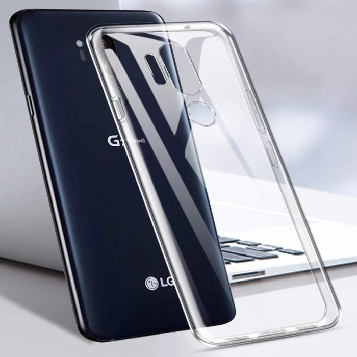 CASE LG G7 THINQ SOFT TPU CLEAR ULTRATHIN JELLY BACK COVER TRANSPARAN - ULTRA-CLEAR