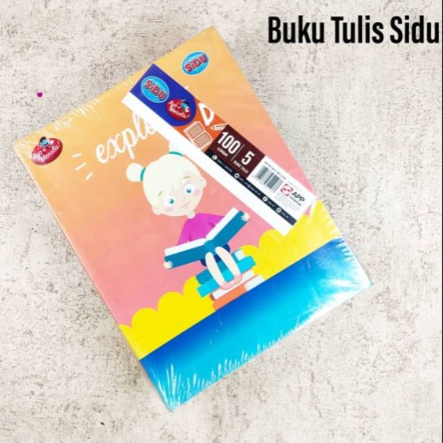 

(PRO_ATK) (PAK) BUKU TULIS SIDU 100 LEMBAR ISI 5PCS