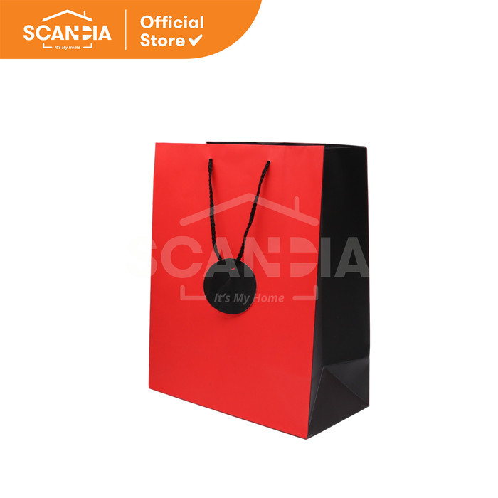 SCANDIA Paper bag Gift Bag Matte Large Red (SC0404)