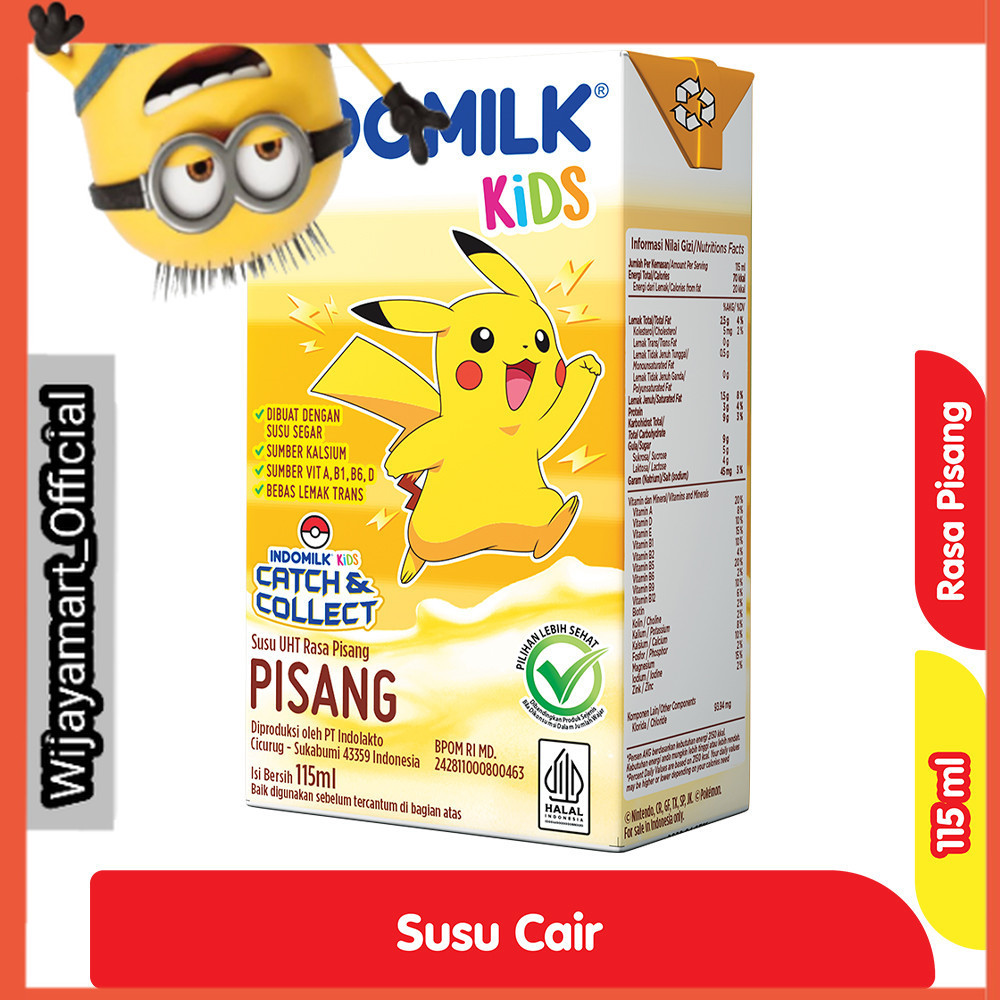 

Indomilk Kids Susu UHT Rasa Pisang 115 ml