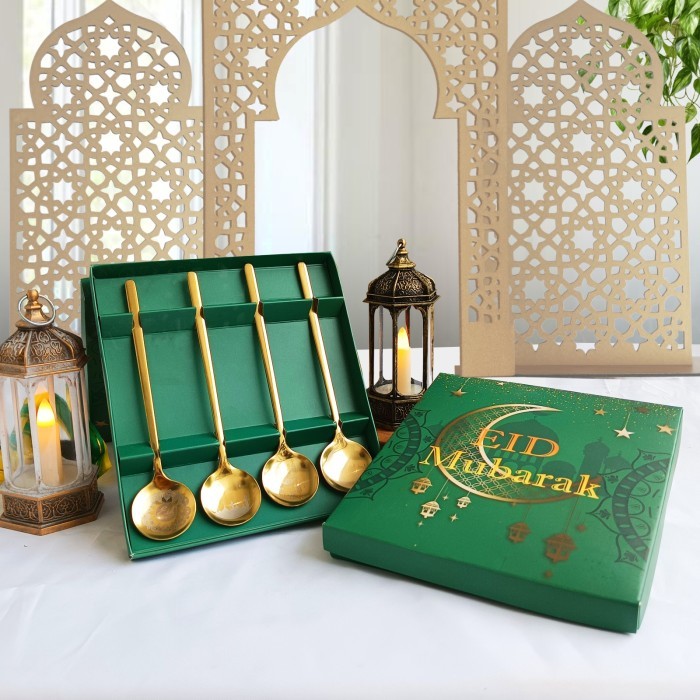 

[Best Seller] Sendok Set Hampers Lebaran Peralatan Makan Hampers Idul Fitri 1445 H - Set Eid Hijau