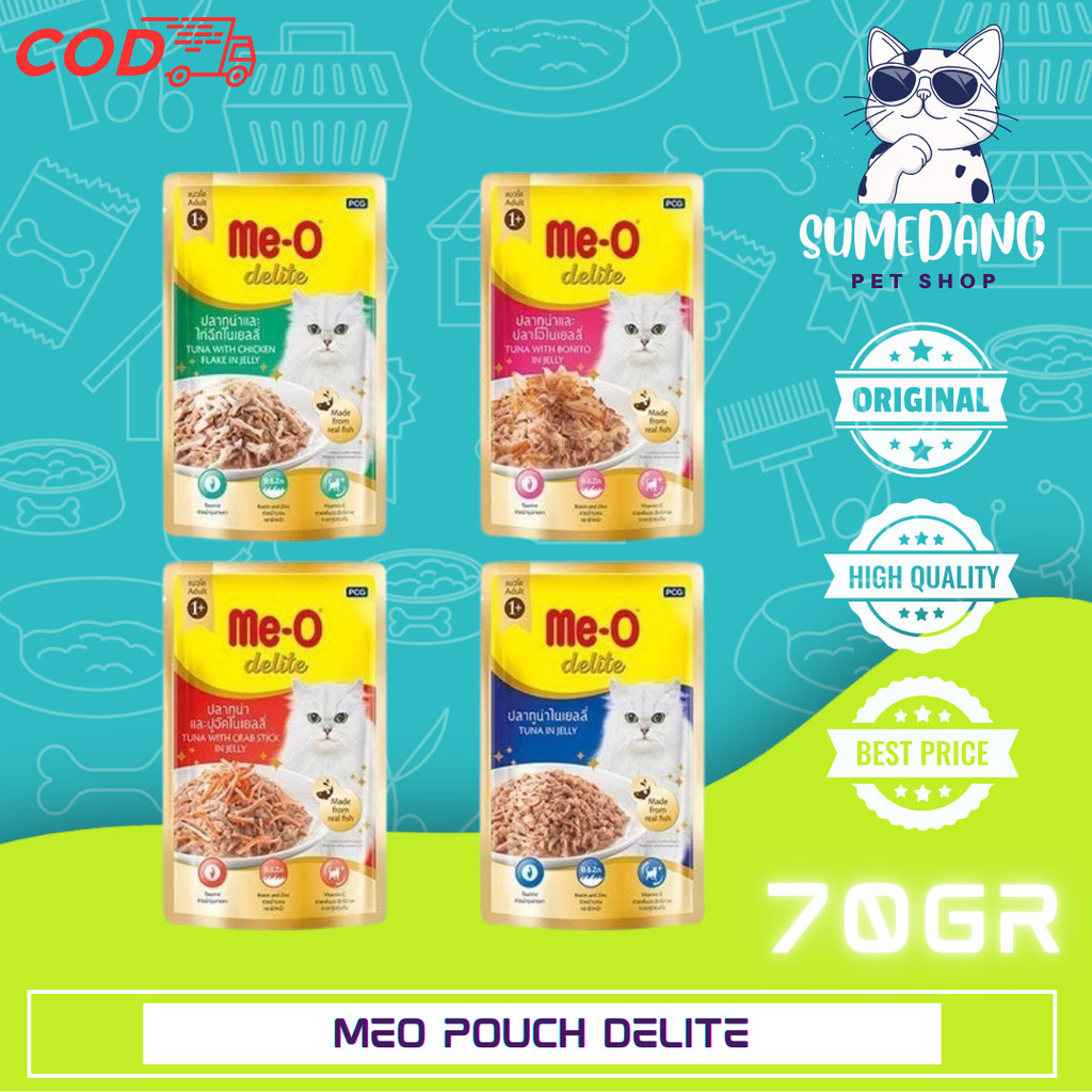 Meo Delite premium cat pouch 70gr