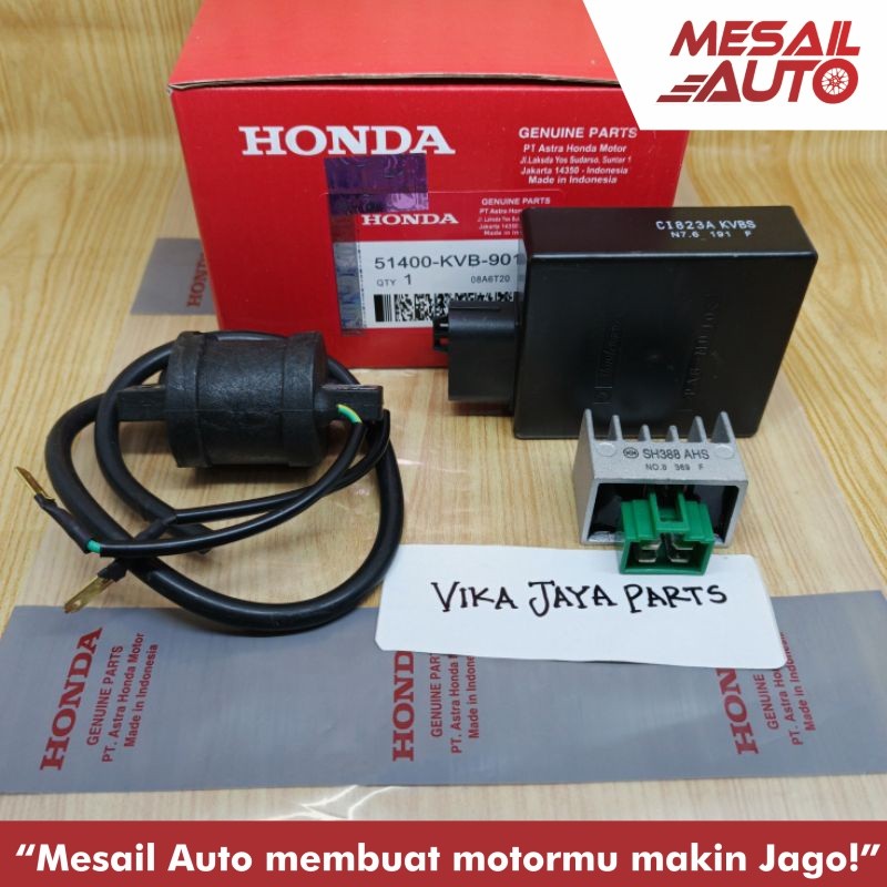 PAKET 3ITEM KVB CDI KOIL KIPROK REGULATOR HONDA VARIO 110 KARBU LAMA ORI