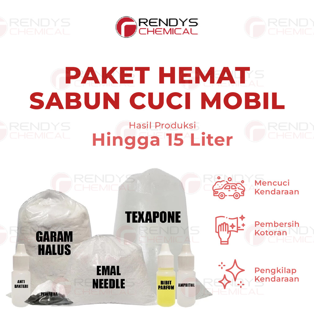 Paket Hemat DIY Bahan Sabun Cuci Mobil / Sabun Cuci Mobil / Car Wash