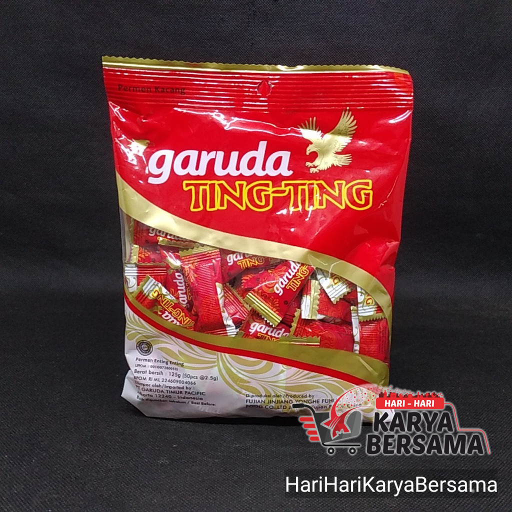 

MAKANAN RINGAN PERMEN GARUDA TING-TING KACANG 125GR