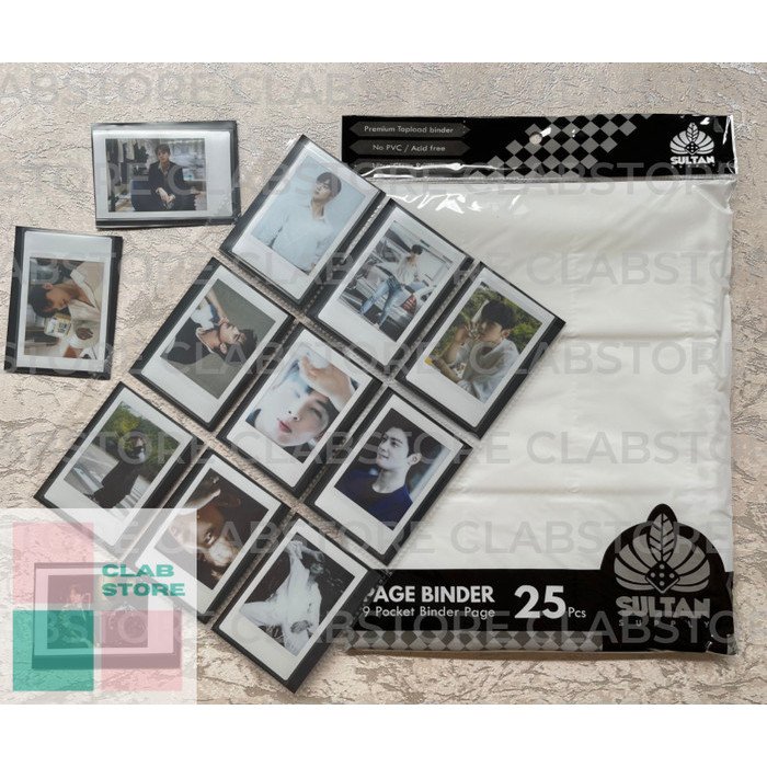 

Sultan 9P Page A4 Binder 9 Pocket Ring Binder Album Kpop Sleeve Binder - 1 pak isi 25 pc