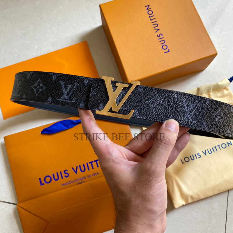 Ikat pinggang LV belt Premium Mirror Original - Monogram Eclipse