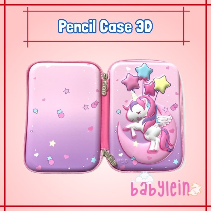

[New]Promo Pencil Case / kotak pensil EMBOSS 6D Timbul Unicorn, Lol, Frozen - PC3