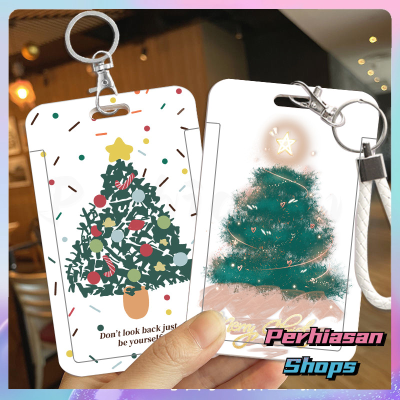 

ID CARD HOLDER MOTIF KAWAII TEMPAT KARTU PHOTOCARD PHOTO CARD Dilengkapi Dengan Tali Tangan Berkualitas Tinggi Mendukung Diskon Untuk Pembelian Grosir, Pohon Natal yang digambar dan pohon Natal dengan polka dot