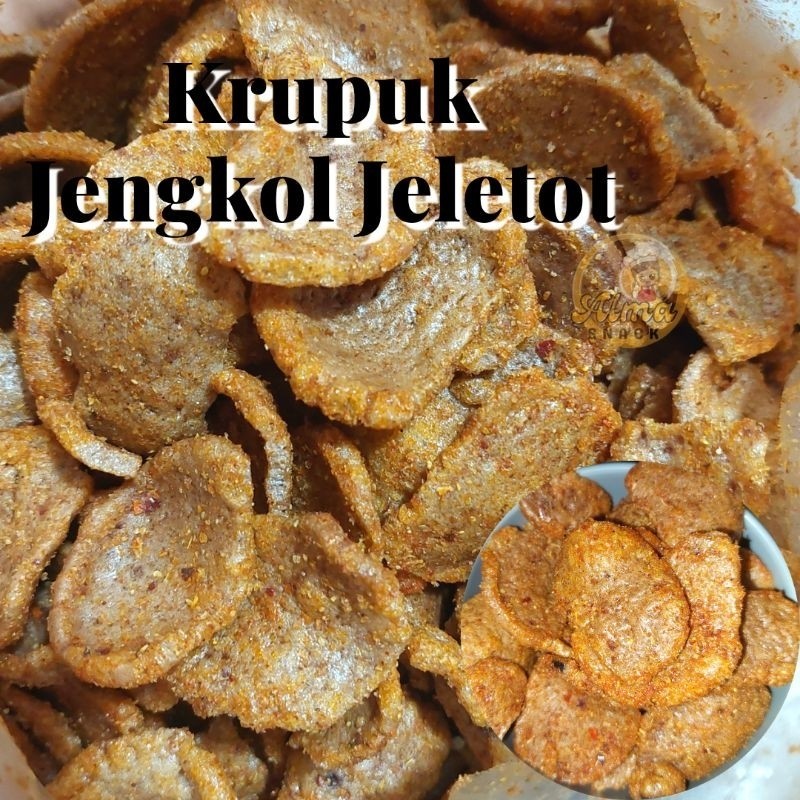 

KRUPUK JENGKOL JELETOT PEDAS 1 BAL 2KG