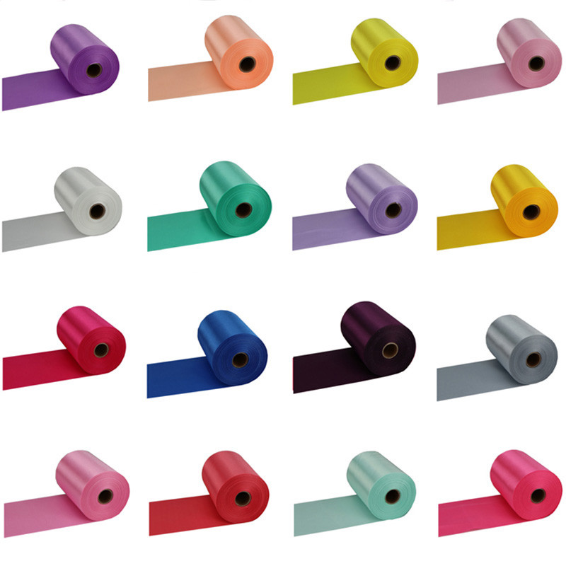 

25 Meters/Roll 8cm/10cm/15cm Wide Champagne Satin Ribbon Polyester Ribbon for Wedding Chair/Car/Party Decoration Hand Sewing DIY