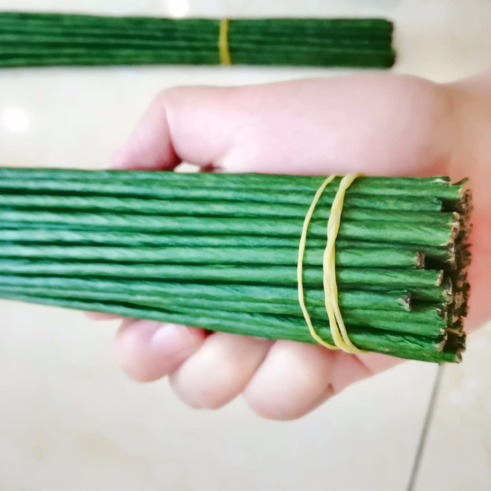

1mm 2/3/4/5mm 40/60cm Dark Green Wire silk flowers stem DIY Handmade Decorative Wreath Artificial Flower Branches Florist Crafts