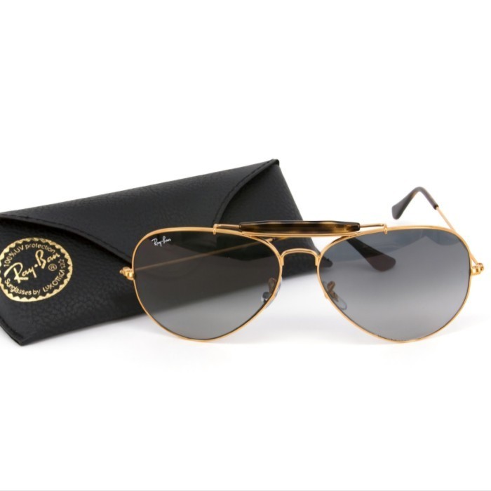 KACAMATA Rayban RB3029 Outdoorsman II Gold Lens Gradient Original