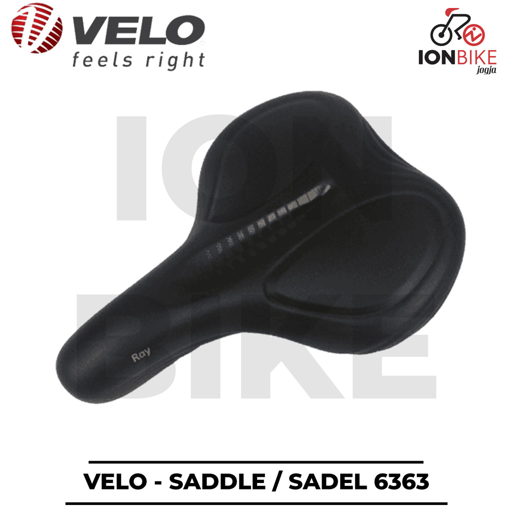 Sadel Velo 6363 Gel With Lamp Saddle Sepeda MTB Lebar Empuk Ergonomic Murah Lampu 6014 4016 Lipat Se