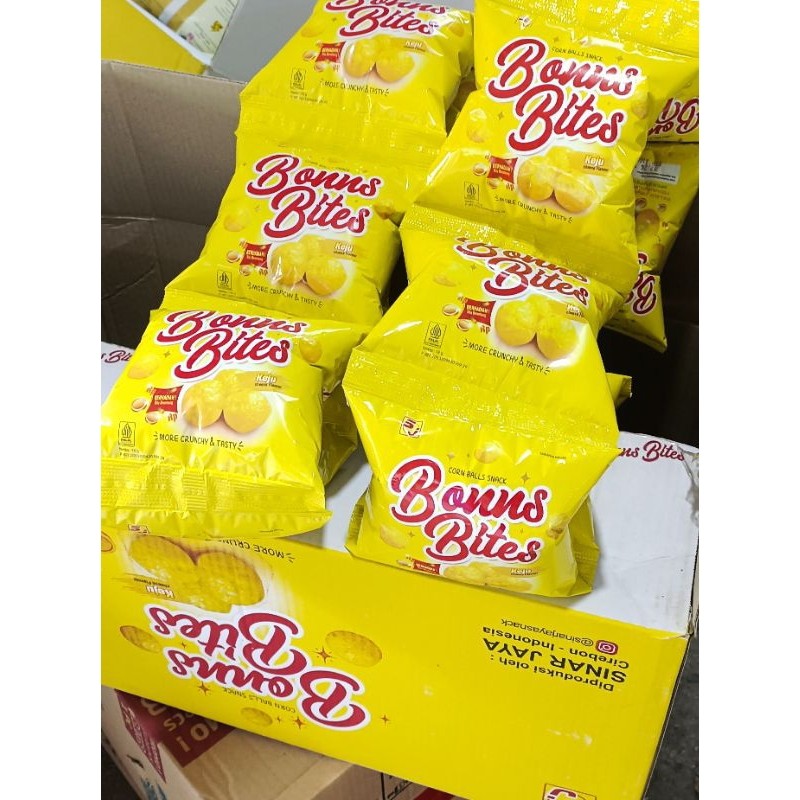 

Chiki Bonns Bites - Viral Berhadia Rasa Keju chess Flavor
