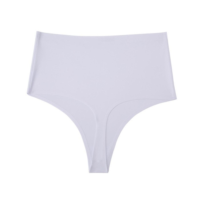 Celana Dalam Wanita Thong Big Size Pinggang Tinggi Model Europe - Putih, L