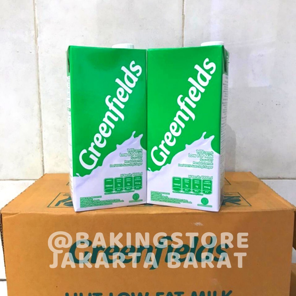 

IO Susu Greenfields UHT Low Fat 950 Ml Kaya Protein