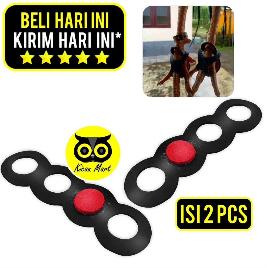 KICAU MART Sepatu Selop Ayam Anti Tubug Bahan Karet Alas Sarung Kaki Ayam Anti Bubul Bungkus Bubul K