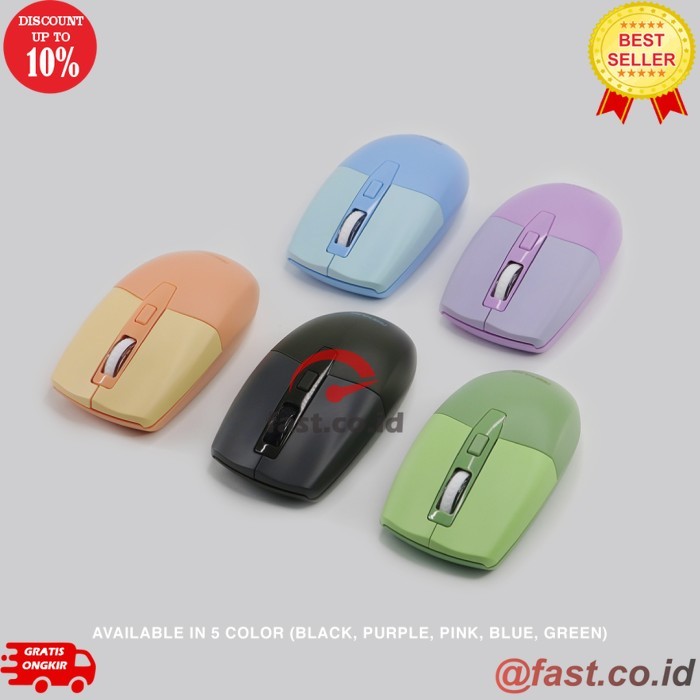 FAST CO ID Rexus Mouse Wireless Office Q50 - Black