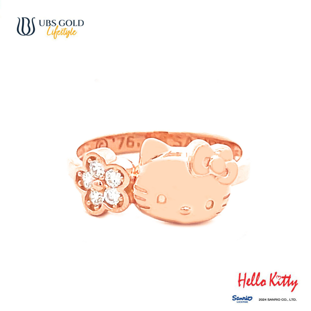 UBS Gold Cincin Emas Sanrio Hello Kitty - Ccz0013 - 17K