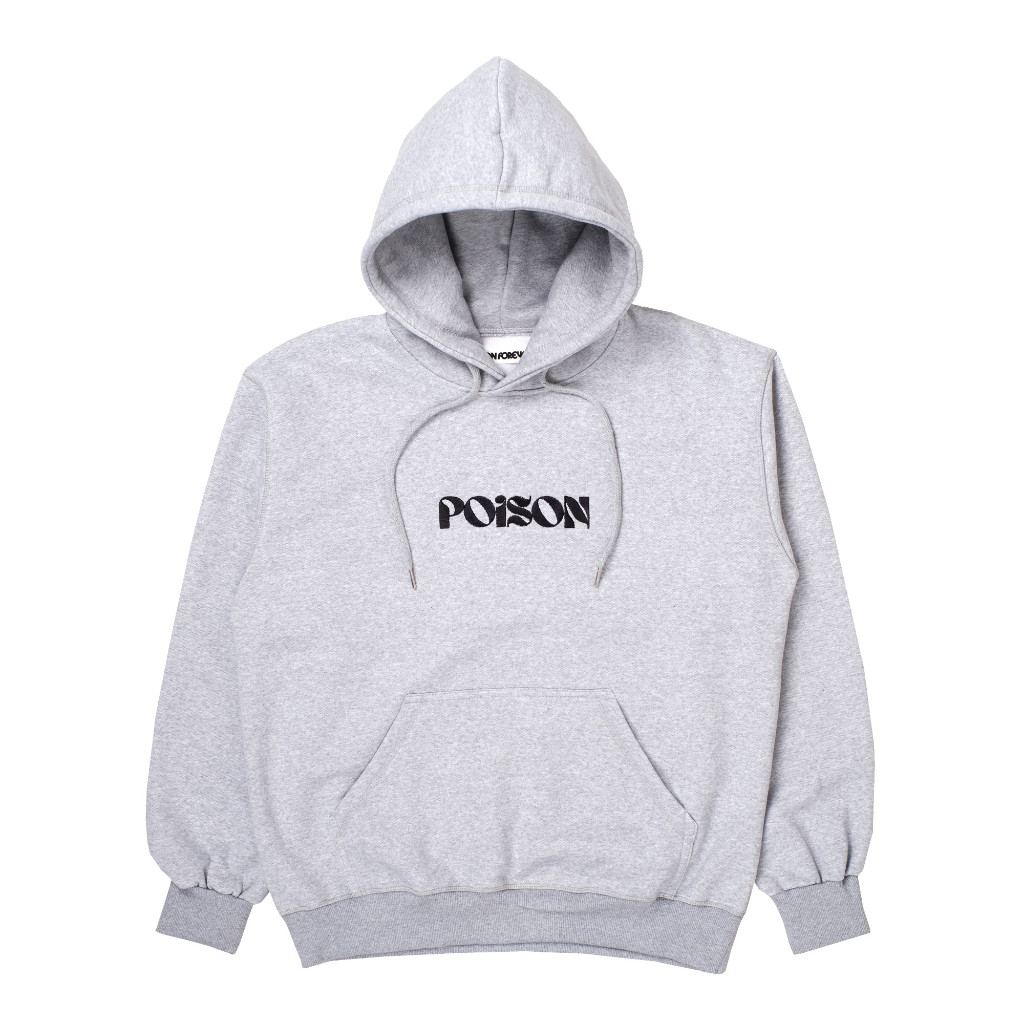 POISON FOREVER CLASSIC LOGO HOODIE GREY