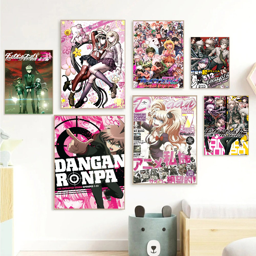 

Classic Anime Danganronpa Classic Vintage Posters Whitepaper Prints Posters Artwork Kawaii Room Decor