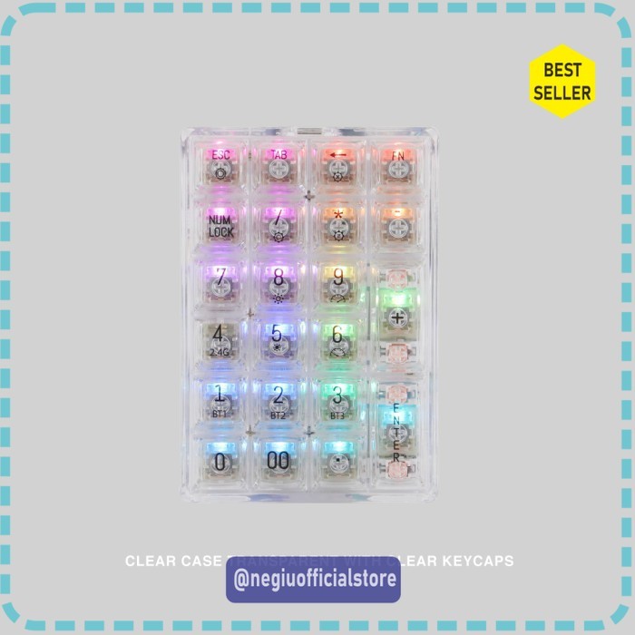 (TTP) Rexus Daxa M22 / M-22  Mechanical Numeric Keyboard Gaming - Putih, KTT White