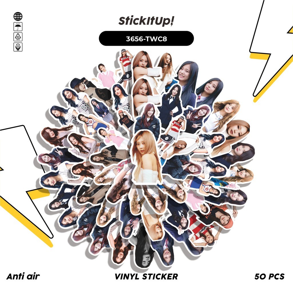 

COD✨ 50 Pcs Stiker TWICE TZUYU Lucu Anti Air Untuk Dekorasi Notebook Sepeda Skateboard Handphone DIY
