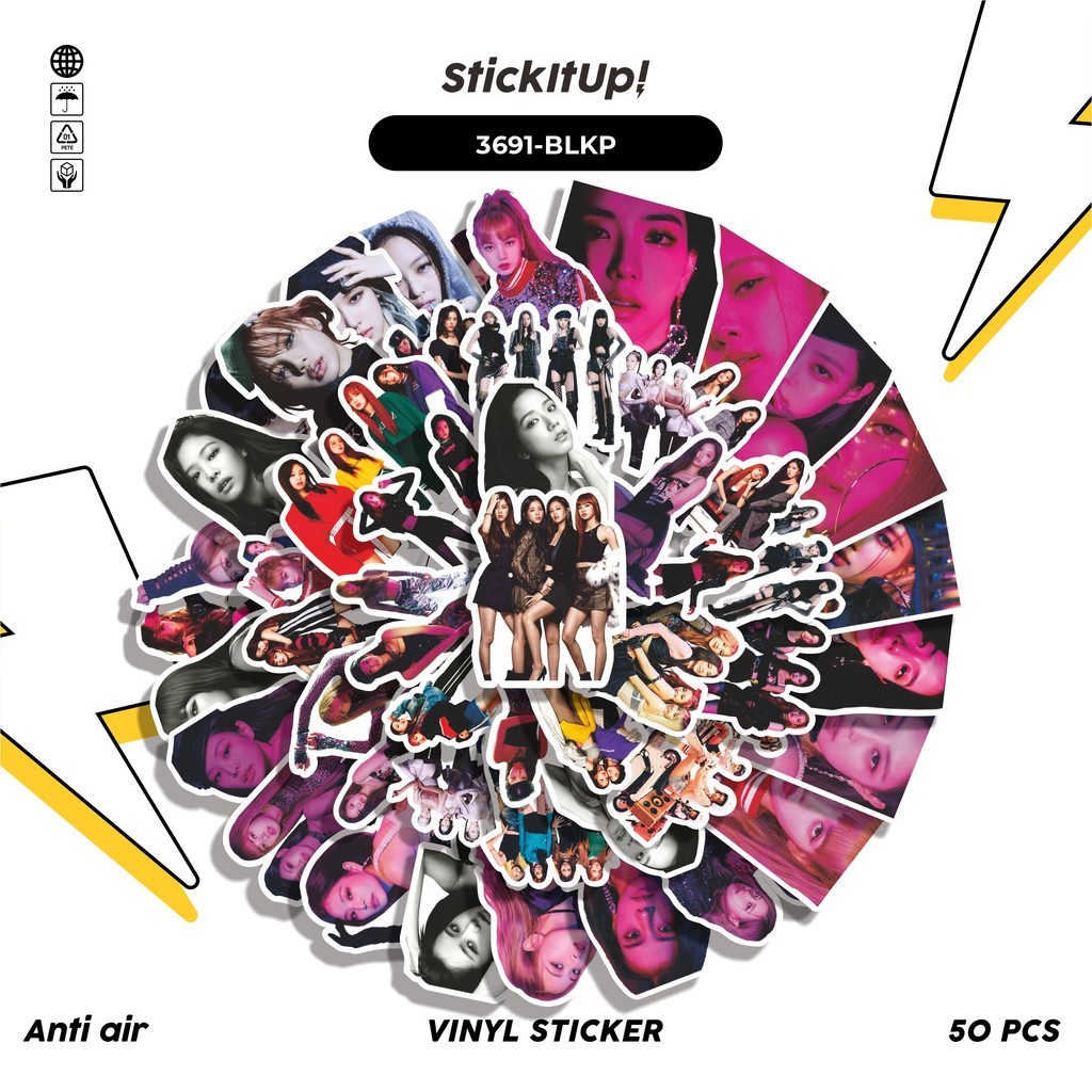 

COD✨ 50 Pcs Stiker BLACKPINK KOREAN GIRLS BAND Lucu Anti Air Untuk Dekorasi Notebook Sepeda Skateboard Handphone DIY